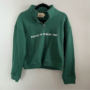 Fashion Brand Company - Museum of Modern Fart sweater - forest green M